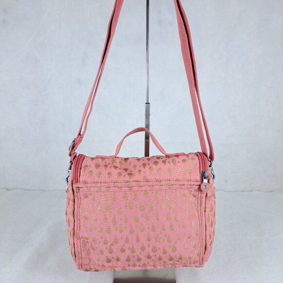Bag Kipling KICHIROU FLEX Pink Gold - Used - Classic Everyday Style - FAST SHIP - Picture 2 of 15